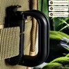 Tactical D-Ring Carabiner for Hiking/Military/EDC - Lightweight Plastic Mountain Carabiner