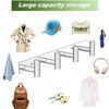 VINHOLD Wall Mounted Coat Rack-4 Hooks, Heavy Duty Stainless Steel