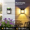 PEVOROS Porch Lights, 2 Pack Wall Solar Lights Outdoor, Solar