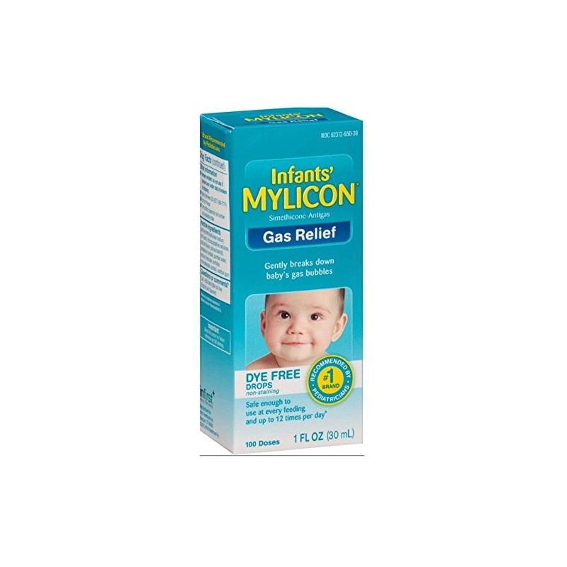 Mylicon Infant Drops Anti-Gas Relief Dye Free, 1 Fluid Ounce
