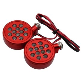 FLMLF CNC Alloy Light Set with LED Light Red for 1/5 Hpi RV KM Baja 5B 5T 5SC Parts