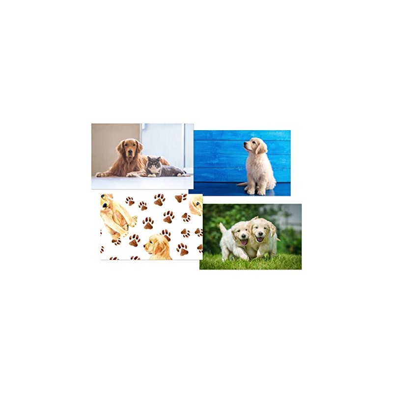 DV DESIGN Set of 4 Golden Retriever Black Ballpoint Pens