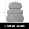 Gorilla Grip Bath Pillow for Tub, Improved Strong Suction Cups,
