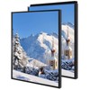 16x24 Inch Poster Frame, Plexiglass, Set of 2, Black Snap