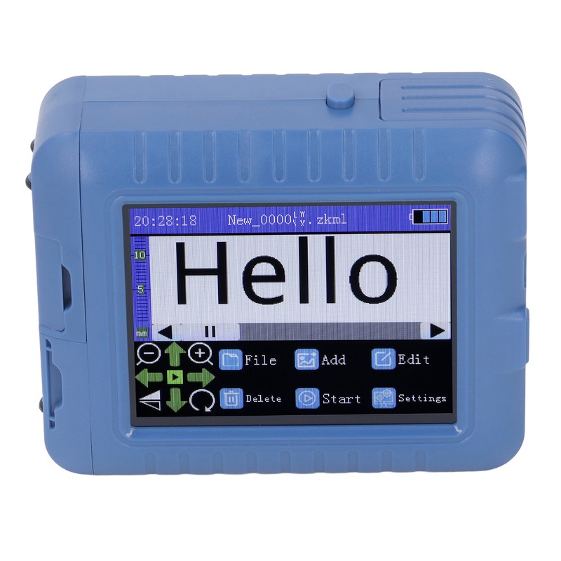 12.7mm 3.5in Mini Smart Inkjet Printer Blue Looking Type C