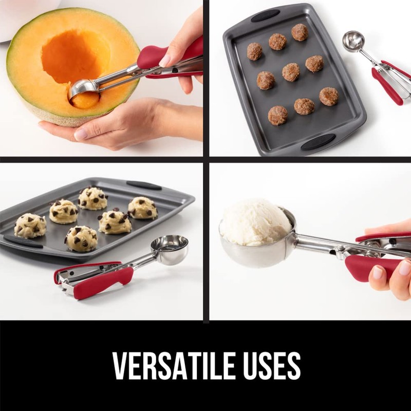 GORILLA GRIP BPA-Free Stainless Steel Cookie Scoop, 1 TBSP Scooper