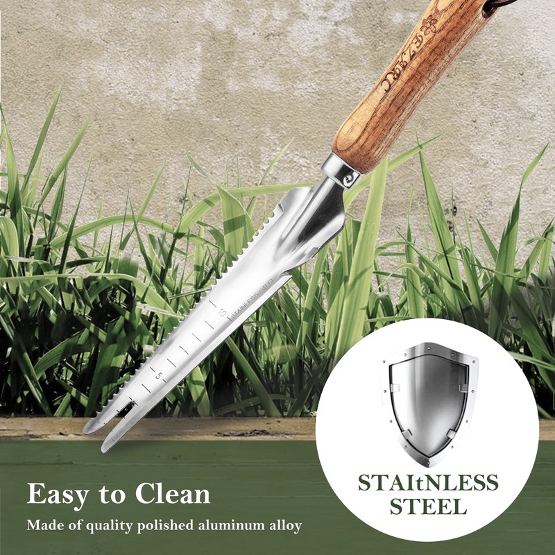 EZARC Weeding Machine, Scale Transplanting Tool, Weeding Fork, 5-in-1 Small