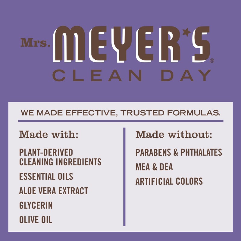 MRS. MEYER'S CLEAN DAY Hand Soap, Compassion Flower, Made with