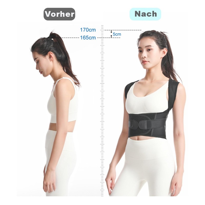HPONEZJ Back Posture Correction Adjustable Back Support Belt Children Adults