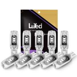 LUYED 194 LED Bulb Blue 168 T10 2825&3030 5SMD 12V No Polarity Replacement Bulbs for Car Dome Map Door Courtesy License Plate Dashboard Lights,Pack of 10