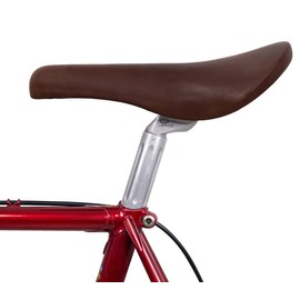 Gusti Sean Y Genuine Leather Bicycle Saddle Leather Saddle Retro Design Soft Saddle City Bike Road Bike Trekking Bike MTB Red