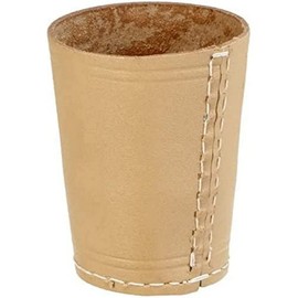 Piatnik Spiele 2971 - Lederwürfelbecher natur