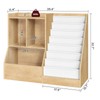 MAHANCRIS 39.4" Kids Bookshelf and Toy Storage, 7 Layer Kids