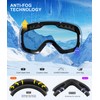 NSSIW Ski Goggles for Men Women Snowboard Goggles: Youth OTG