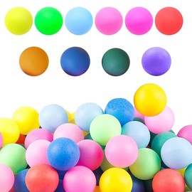 Cutiolly Tischtennisbälle,50pcs Bunte Tischtennisbälle,Training Ping Pong Bälle,Kunststoff-Tischtennis Ball,Tischtennis Ball Training,Multifunktion Ping Pong Bälle