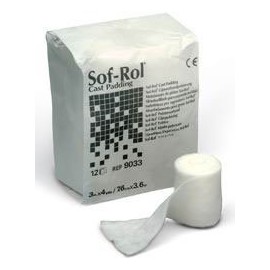Sof-Rol Cast Padding 2" x 4 Yd Rayon White 9052, 24 Ct