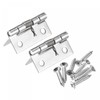 sourcing map Spring Loaded Hinges 1.5 Inch 304 Stainless Steel