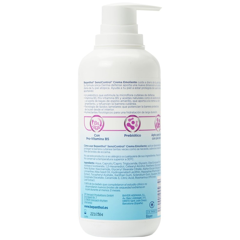 Bepanthol Sensicontrol Crema Emol 400 ml, 400 ml (Paquete De