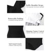 AILLOSA Women's Ruffle One Piece Swimsuits Tummy Control Square Neck