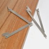 UtySty 2 Pack Folding Lid Support Hinge Drop Lids Stay