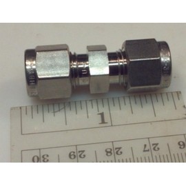 Swagelok SS-400-6 Stainless Steel Tube Fitting, Union, 1/4" Tube Od