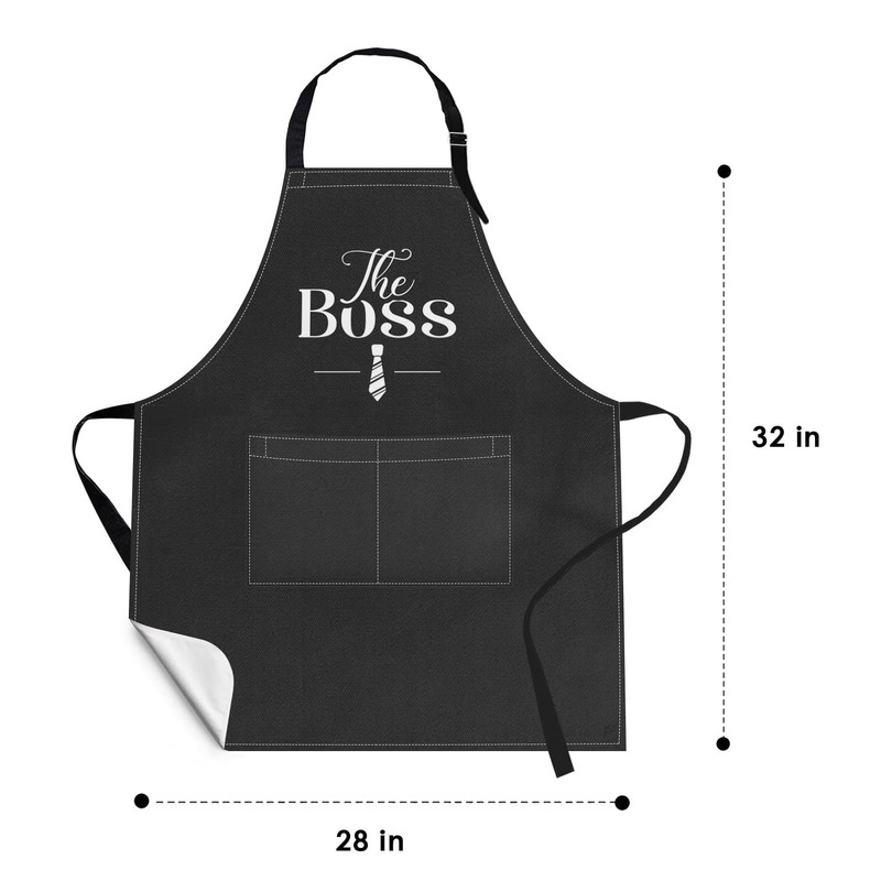 Britimes 2 Pack Aprons, The Boss The Real Boss Adjustable