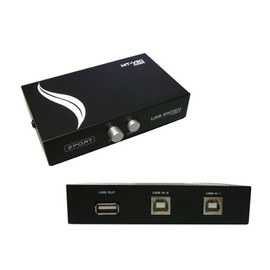 KALEA-INFORMATIQUE USB 2.0 2-port sharing box, switch 2 inputs to 1 output or 1 input to 2 outputs