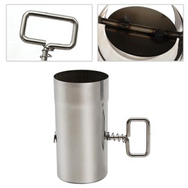 Hoypeyfiy 2.36 Stove Pipe with Damper, Stainless Steel Chimney Pipe, Thickened Heat-Resistant Chimney Pipe for Fume Extraction