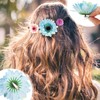 36 Pcs Flower Hair Clips Artificial Hair Flowers Clips Bright
