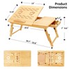Evernewly Laptop Desk for Bed, Foldable Bed Tray, Adjustable Angle