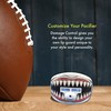 DAMAGE CONTROL Pacifier Mouthpiece – Football Mouthguard with Helmet Strap,