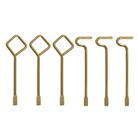 Interior Bedroom Door Key Emergency Key for Bathroom, Solid Key Pin for Levers and Knobs Compatible - Mix 6 Pack