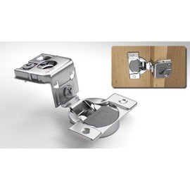 Berta 4-Pack, 1-5/16 inch Overlay Soft Closing Face Frame Cabinet Hinges, 105 Degree 6-Ways 3-Cam Adjustment Concealed Kitchen Cabinet Door Hinges with Screws (1-5/16 inch, 4 Pieces)