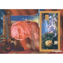 Prophila Collection Guinea Block 1884 (Complete Edition) Mint NH ** MNH 2010 President USA - John Tyler (Stamps for Collectors)