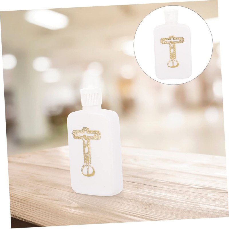 iplusmile Refillable Holy Water Bottle Decorative Blessing Bottle Portable Secure