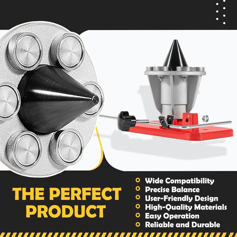 E-cowlboy Precision Blade Balancer for All Lawn Mower Blades, Compatible