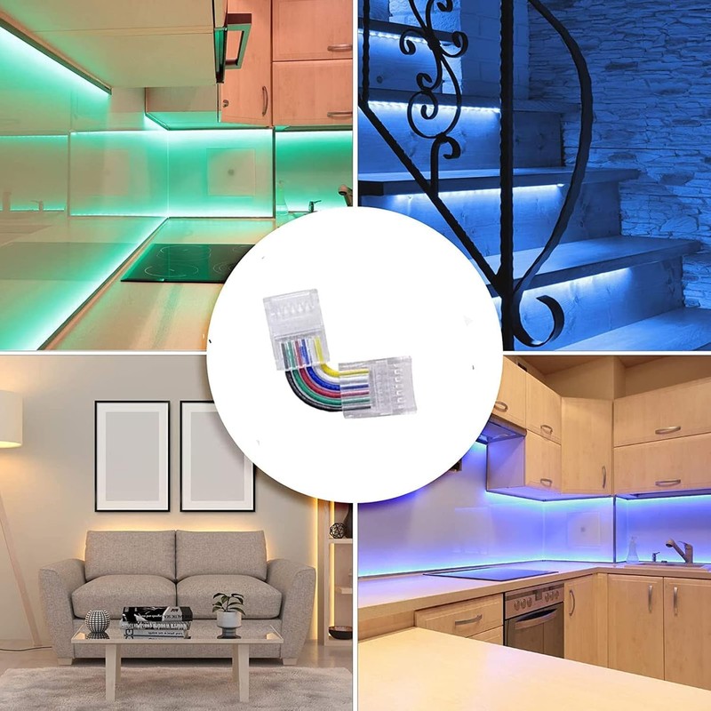 SHAOYAYAZHANG 5PCS 6PIN12MM 5050 RGBW CCT 12V 24V LED Light