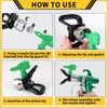 15 Pcs Sprayer Tips Set,7 Pcs High Pressure Reversible Spray