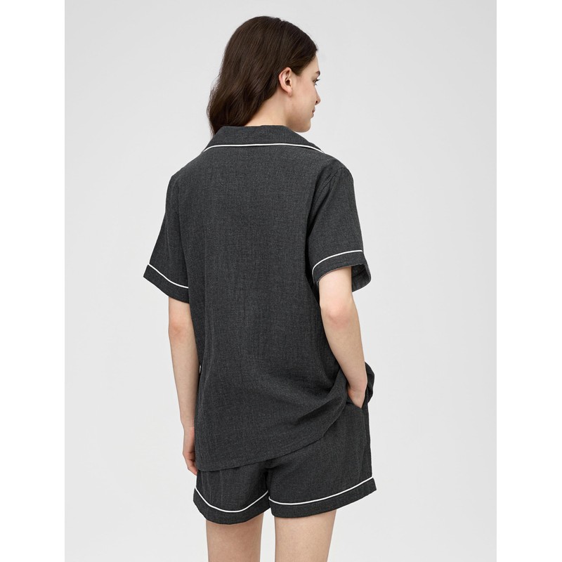 CLOUDCOVE Pajamas for Women Set 100% Gauze Cotton Linen Feel