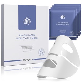 MAVENI Bio-Collagen Face Masks, Real Deep Collagen Mask, Vitality-Fill Deep Hydrates, Facial Hydrogel Masks | TikTok Trend Items | Korean Skin Care