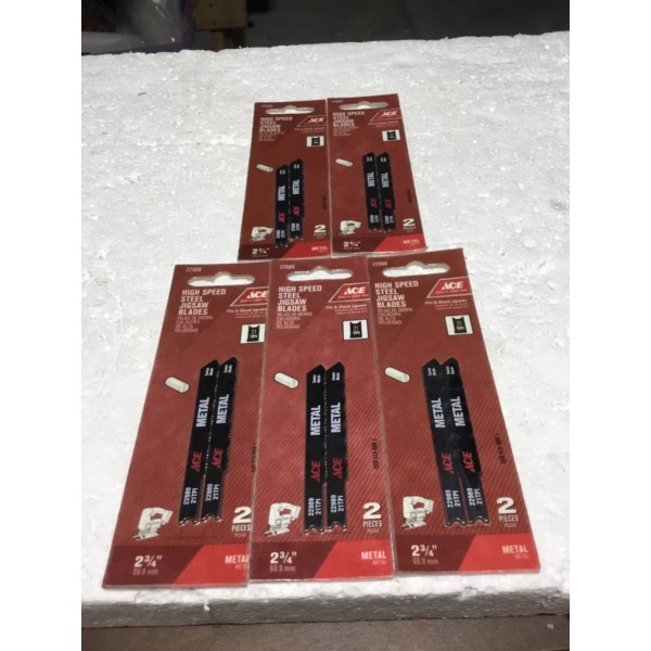 ACE HARDWARE #22989 HIGH SPEED STEEL U-SHANK 10 NEW JIGSAW