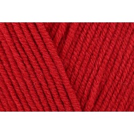 Sirdar Snuggly Replay DK Crochet Yarn, Acrylic Cotton Blend Double Knitting Wool for Dresses, Sweaters, Cardigans - 50g Ball - Race Car Red (116) - Single (1 Ball)