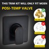 Shower Trim Kit, Compatible with Moen Posi-Temp Valve, Oil-Rubbed Bronze