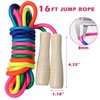 Double Dutch Long Jump rope for Kids,16Ft Skipping Rope for
