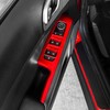 JUIVEEL Car Window Switch Panel Cover,Side Door Glass Lock Control