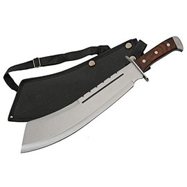 SZCO Supplies 18.25" Brown Wood Bully Machete, 926948-BK