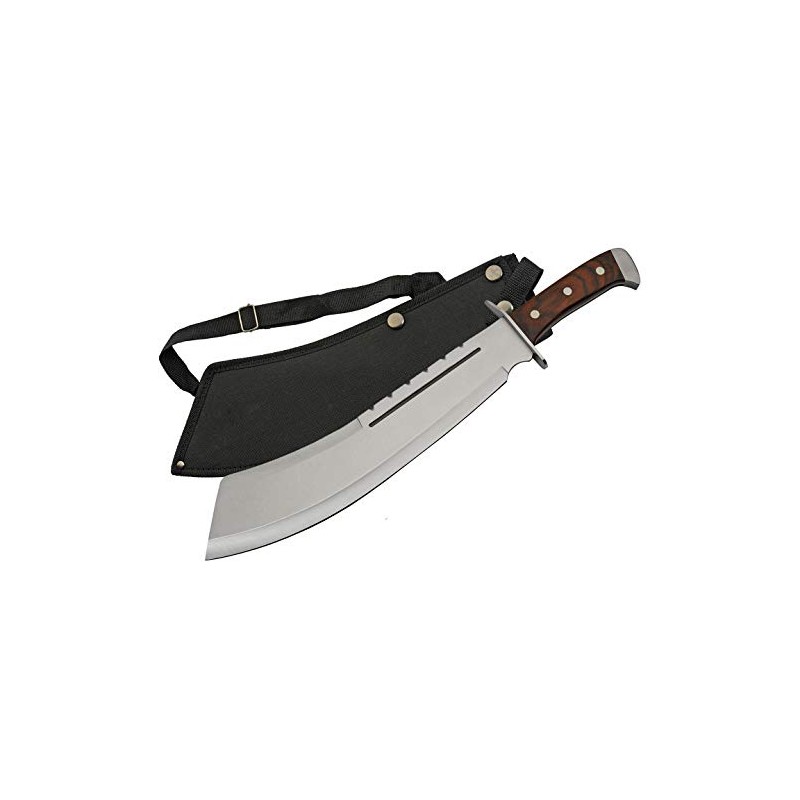 SZCO Supplies 18.25" Brown Wood Bully Machete, 926948-BK