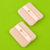 2-Piece Base Makeup Powder Puffs Square Cushion Foundation 4ea