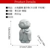NOELAMOUR Jizo-san Figurine Mini Cute Granite Jizo Healing Buddha Statue