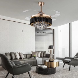 Adjustable Ceiling Fan Light With Remote Control Ceiling Fan Lamp For Bedroom